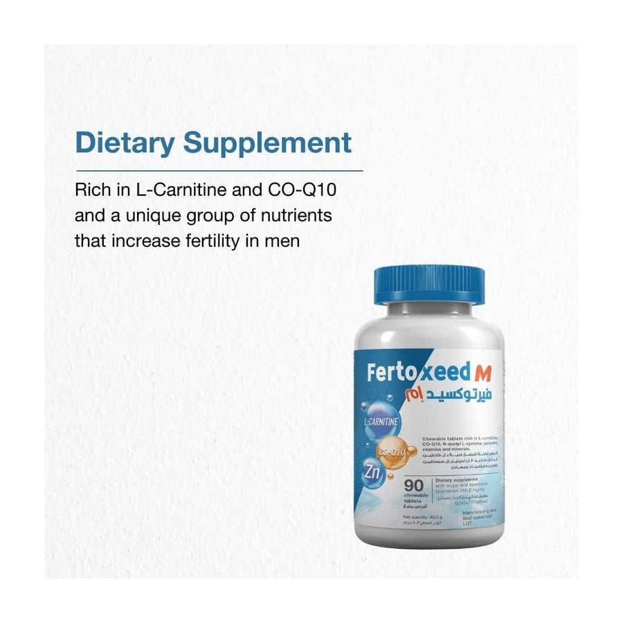 فيرتوكسيد ام -90 قرص مضغ للرجال/Fertoxeed M -90 chewable tab for men