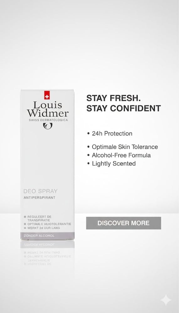 لويس ويدمر ديو سبراي بخاخ مضاد للتعرق معطر -75 مل/Louis Widmer Deospray Antiperspirant -70 ml