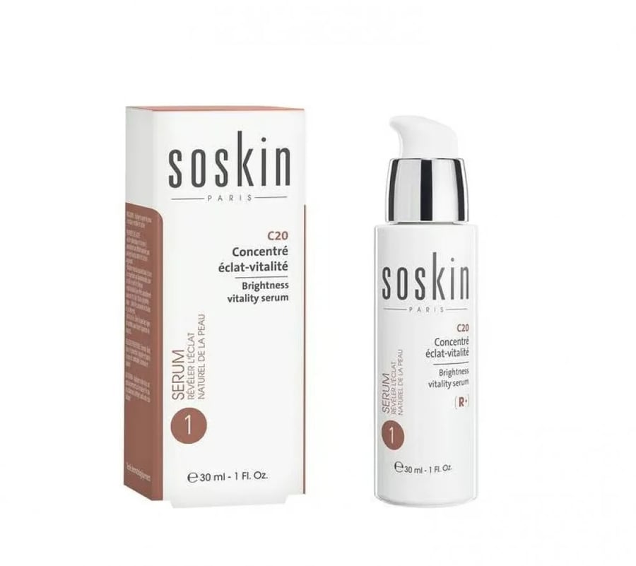 سوسكين سيروم فيتامين سي 20% لبشرة مشرقة/Soskin Vit c 20% serum