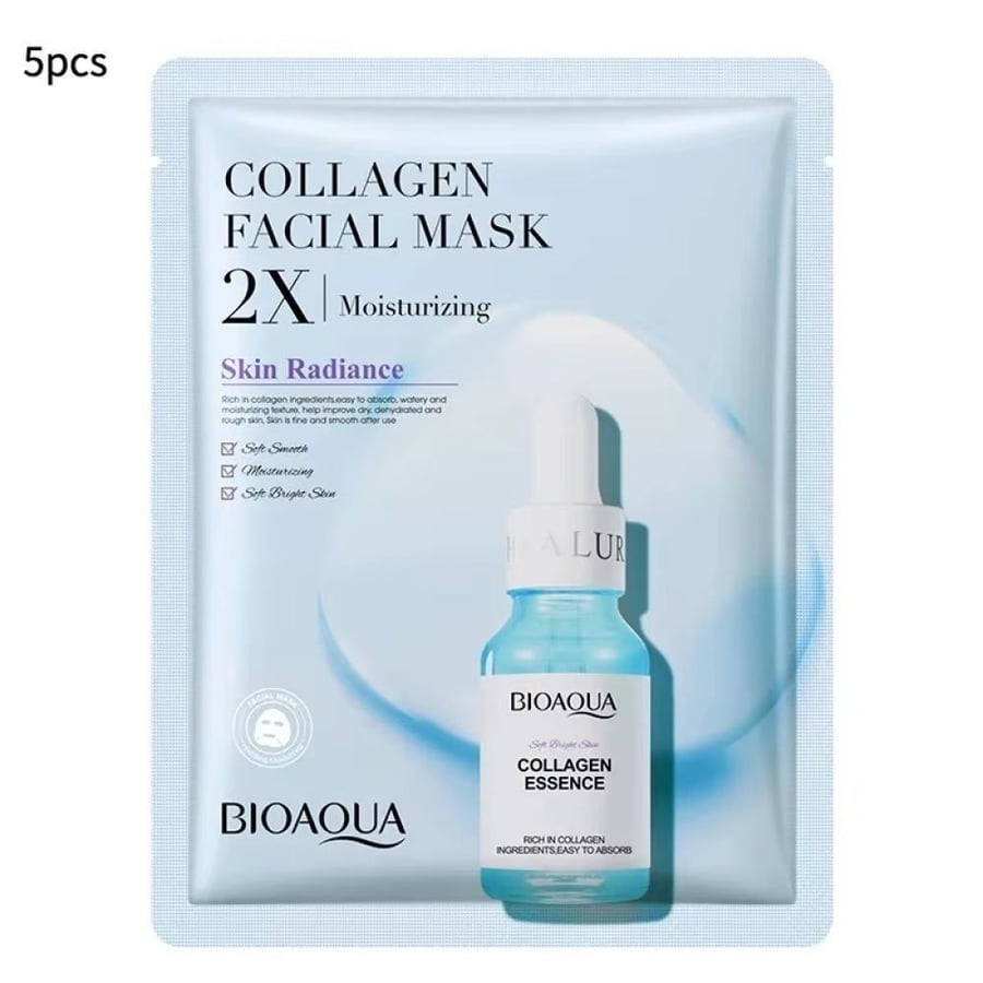 BIOAQUA 20 قطعة قناع وجه بالكولاجين