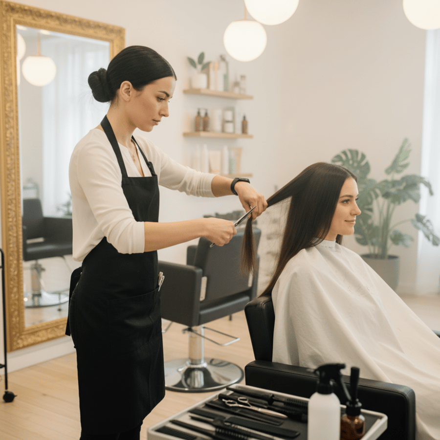 Haircut at a special price of 50 riyals instead of 70 riyals