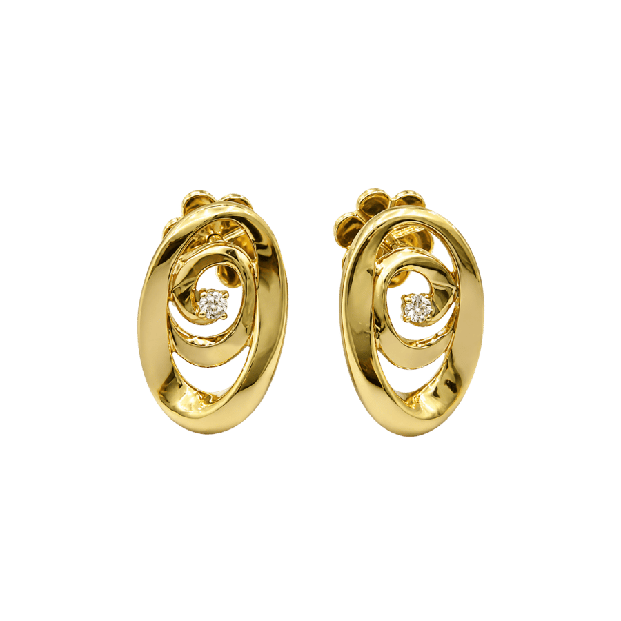 Milla Oro Gold & Diamond Earrings – JMOE0072DYHSH