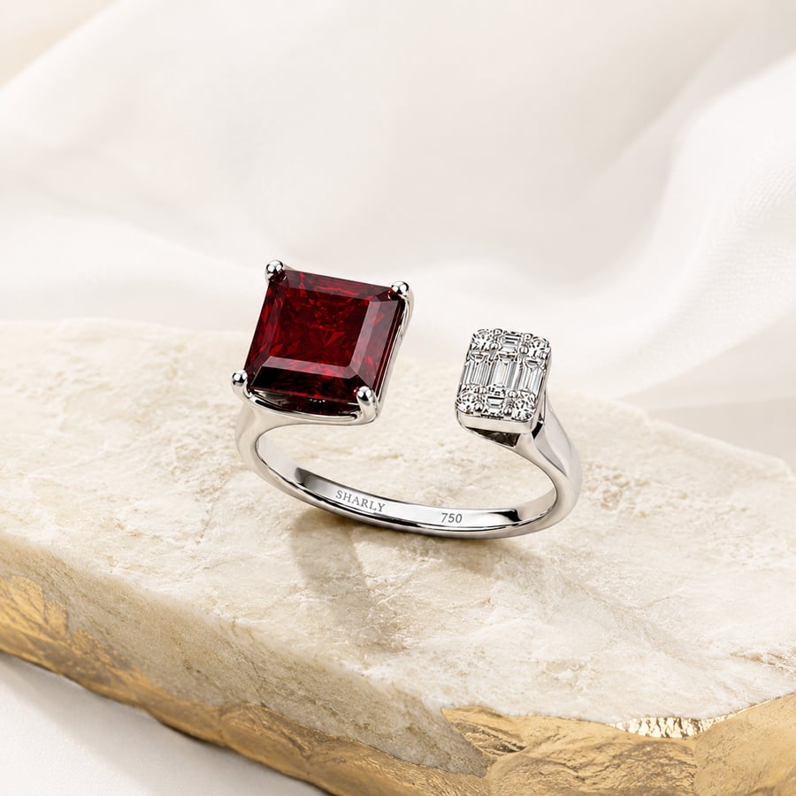 SHARLY 18K Gold, Diamond & Granite Ring – JHRR0509SWASH