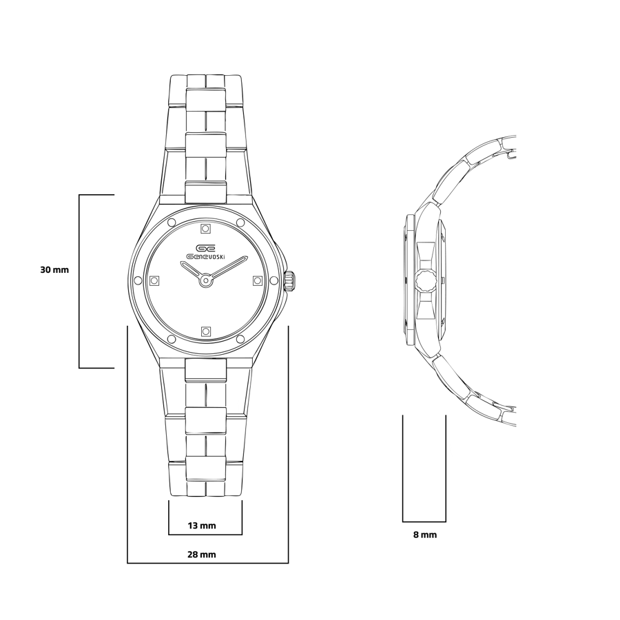 GENEVOSKI  Zircon  Women's Watch Z1799S2