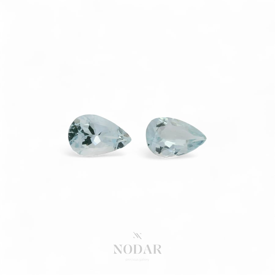 A pair of aquamarines, 1.522 carats