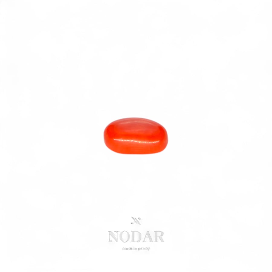 Coral stone weighing 1.749 carats