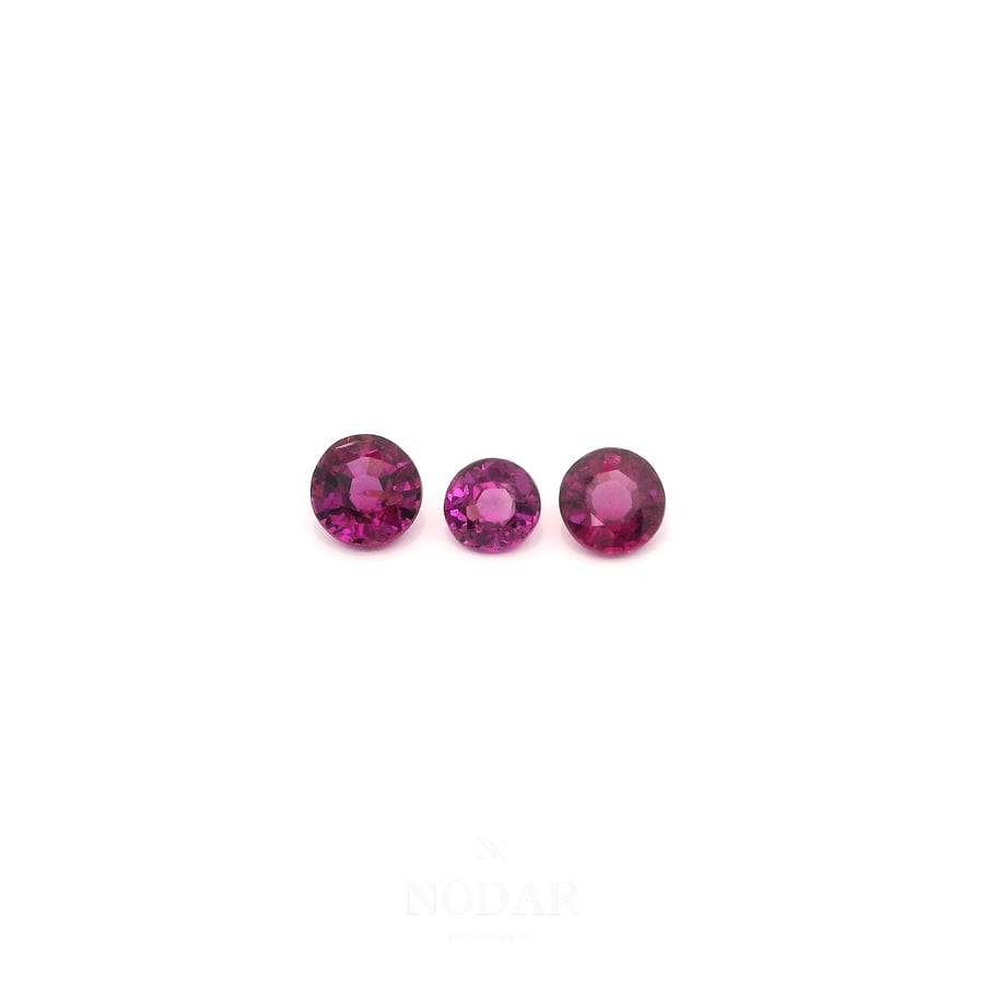 A collection of rhodolite, 2.265 carats