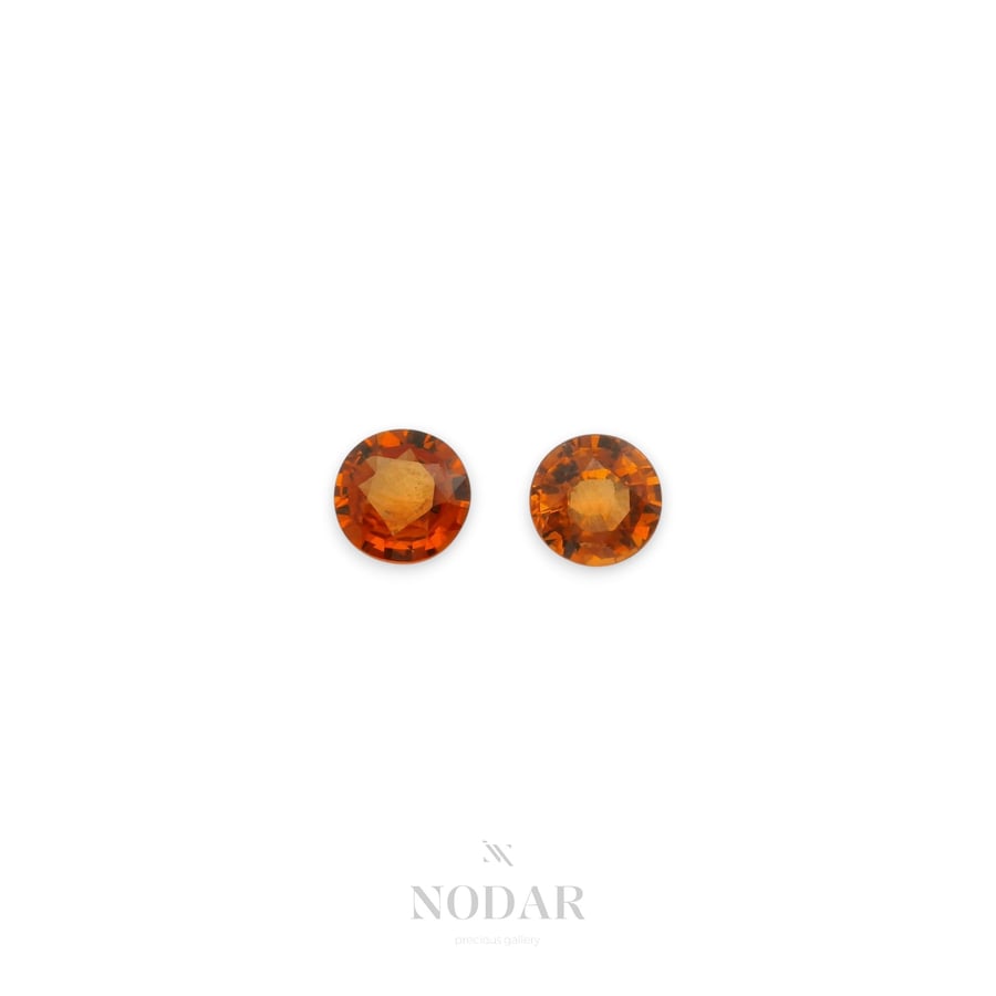 A pair of sapphires, 1.574 carats