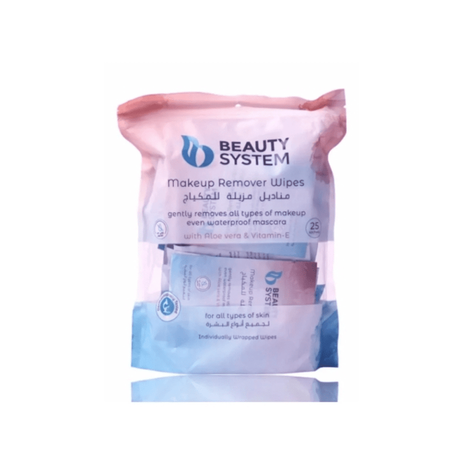 Beauty System makeup removal tissues 25 tissues with aloe vera and vitamin E