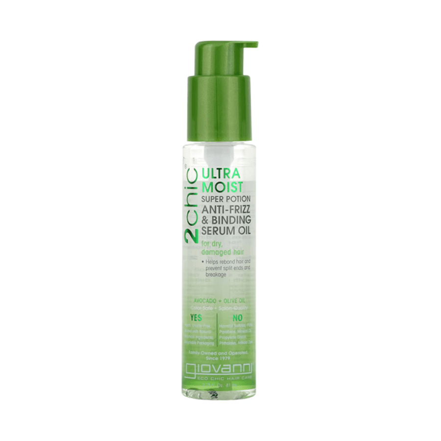 Giovanni 2 Chik Oil Serum, ultra moisturizing, anti-frizz and anti-tangle for dry and damaged hair, 81ml