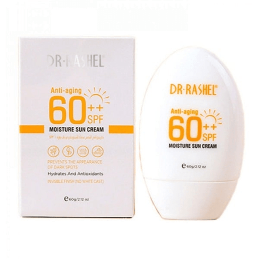 Doctor Rachel Cream Sunscreen 60 grams Anti-aging Moisturizer SPF +++50