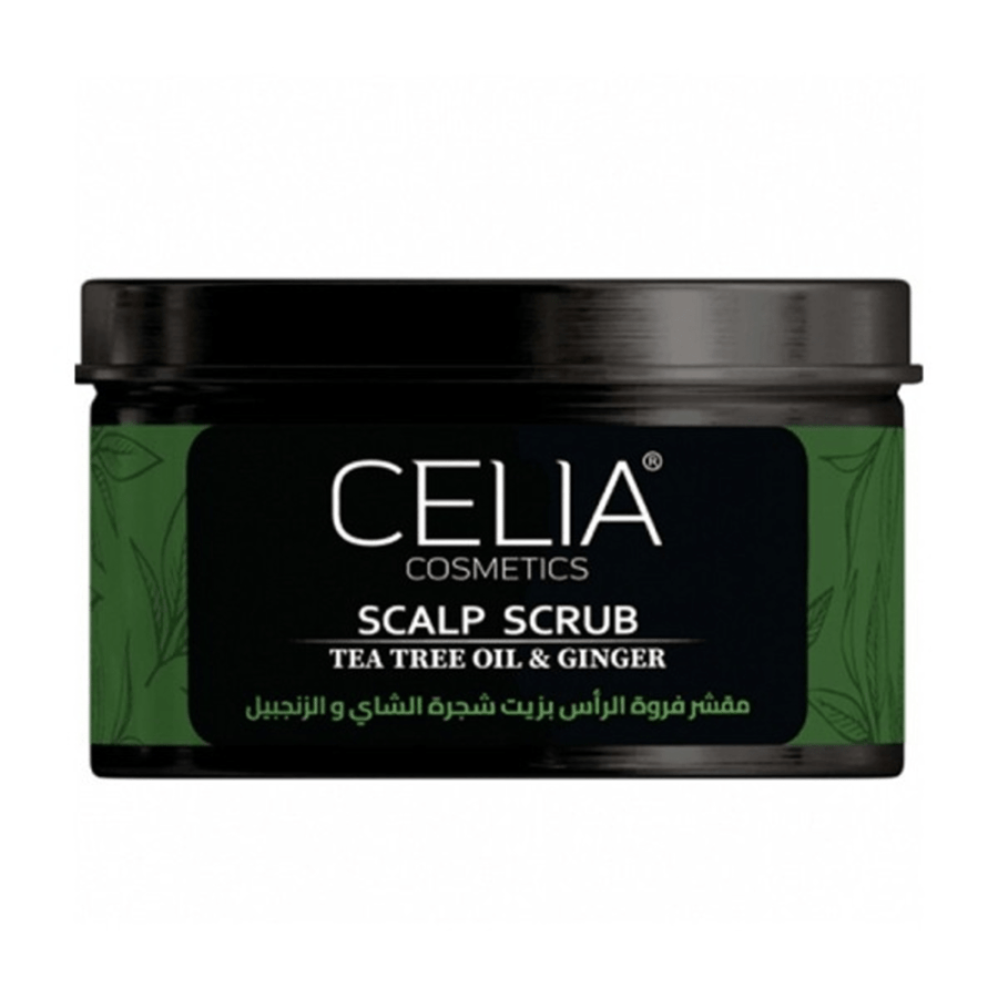 Celia scalp scrub 300 grams with tea tree oil and ginger
