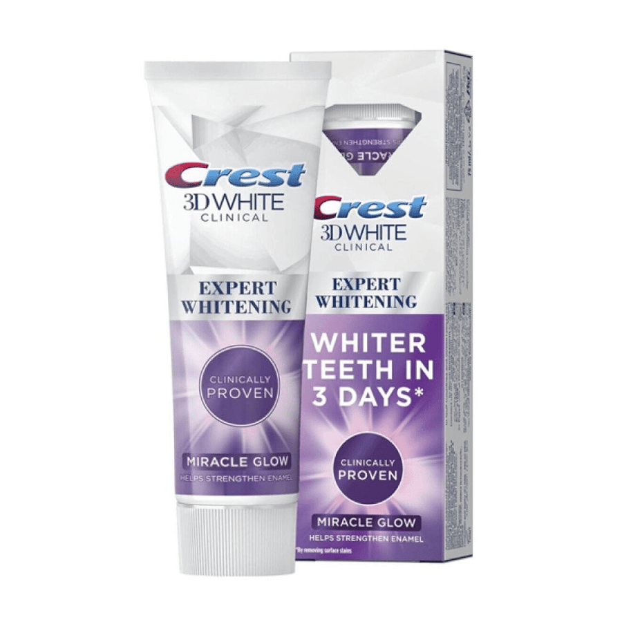 Crest 3D White Clinique toothpaste 75 ml with exceptional shine