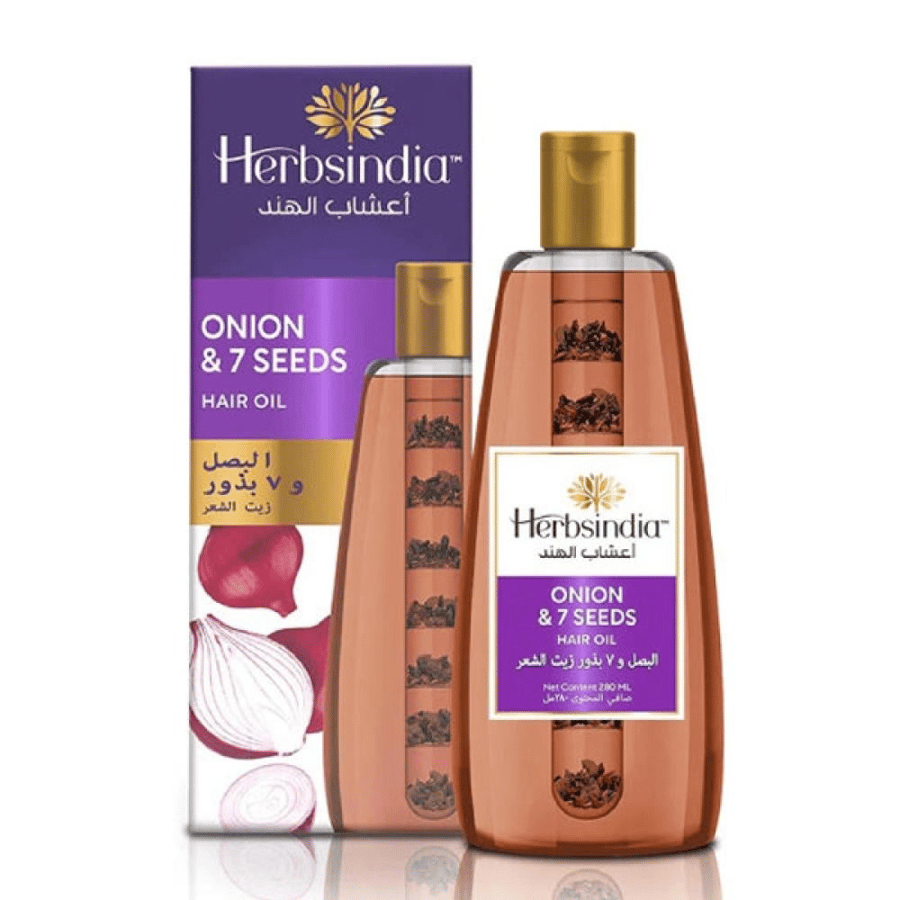 Herbal India hair oil 180 ml with onion and 7 seeds