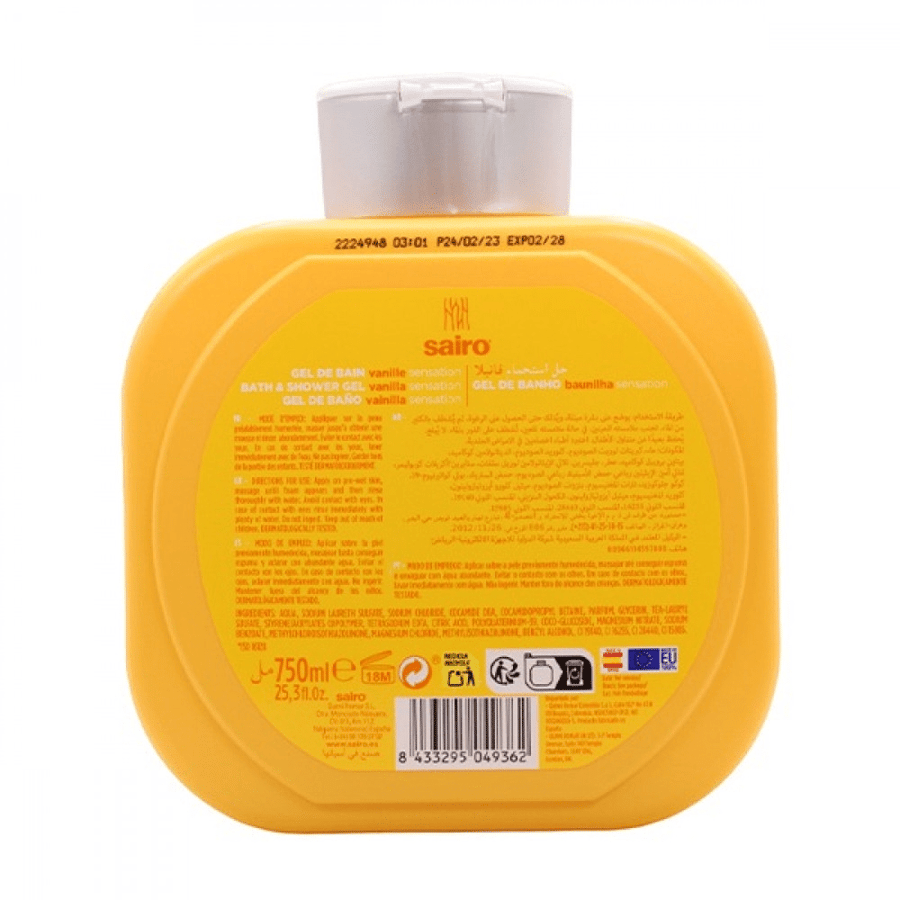 Sairo Gel Shower 750 ml with Vanilla