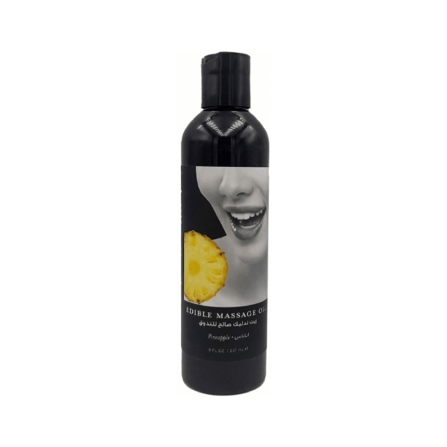Earthly Body massage oil suitable for tasting 237 ml with pineapple