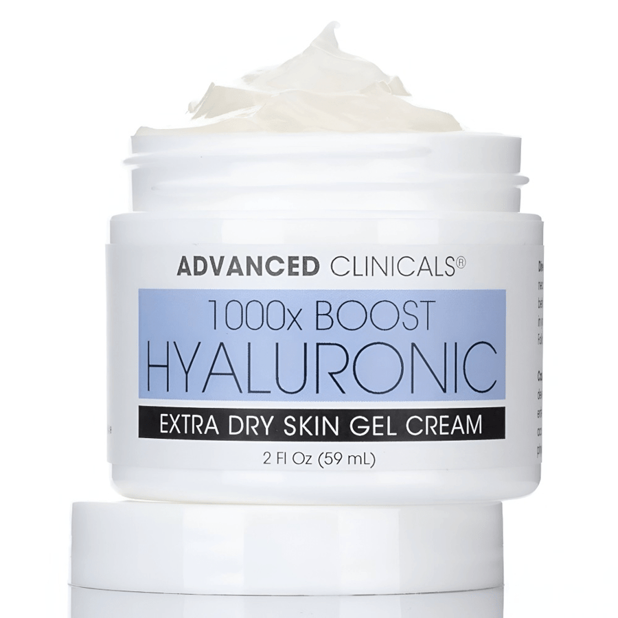 Advanced Clinicals Cream Gel 59 ml for severely dry skin with enhanced hyaluronic