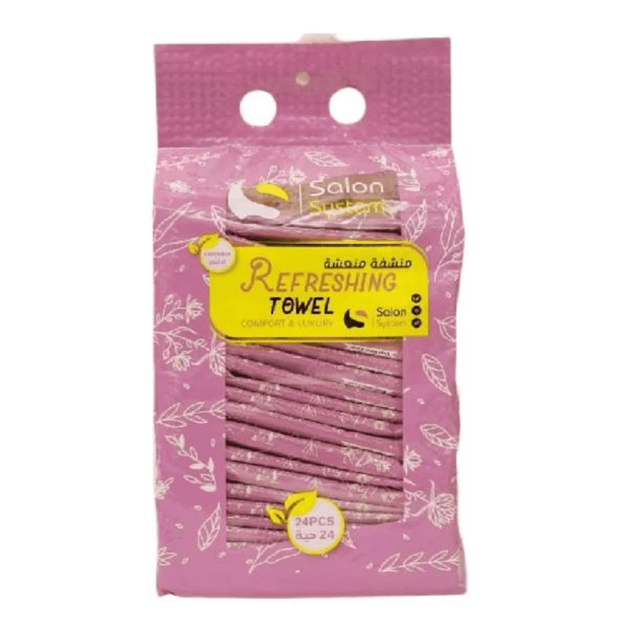 Salon System refreshing towels 24 pieces lavender