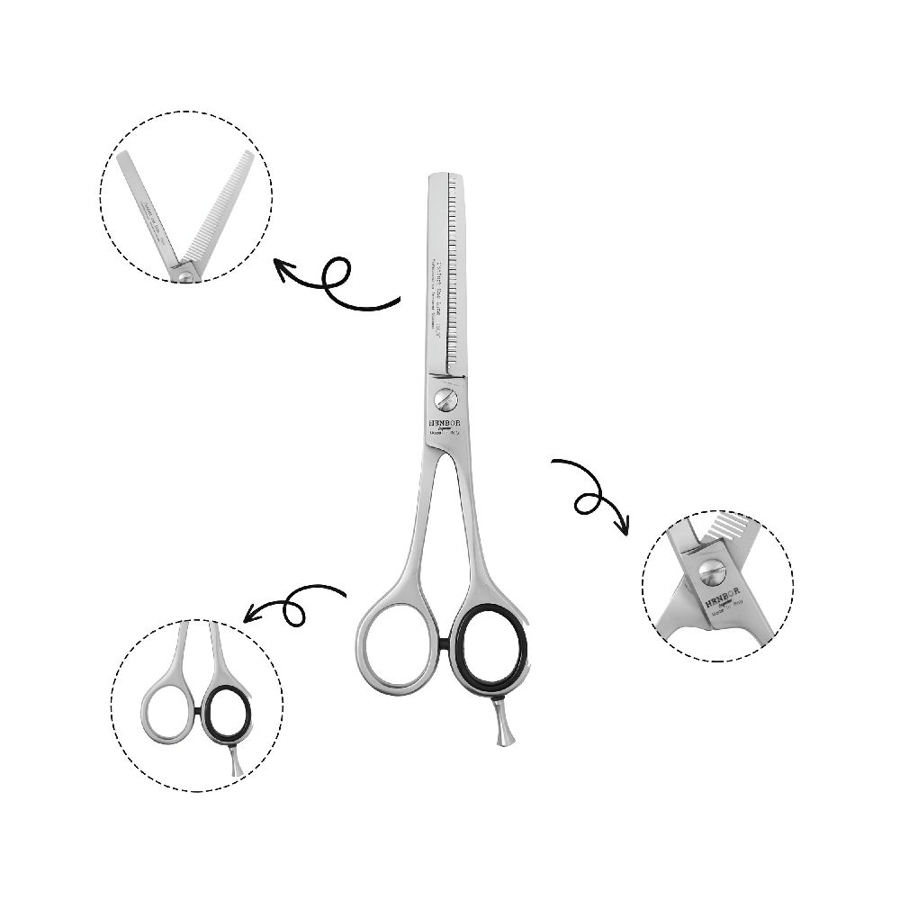 Hainbor hair scissors 769-6 serrated