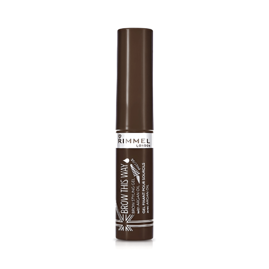 Brown dark eyebrow mascara with argan oil