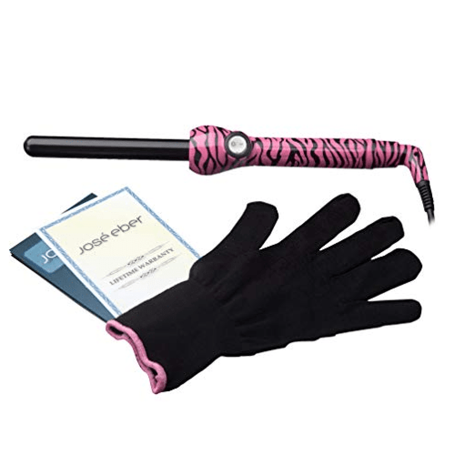 Hair curling iron - 13mm - black and fuchsia from Josi Eber