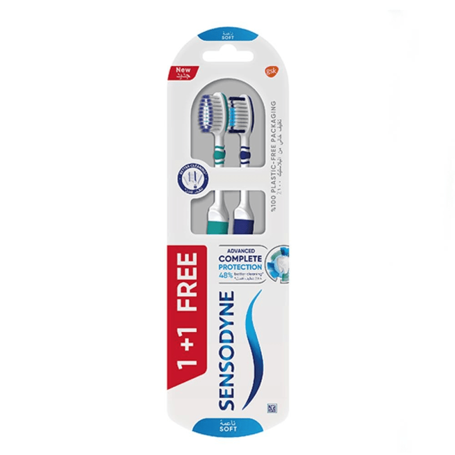 Sensodyne toothbrush complete protection advanced soft 1+1 free
