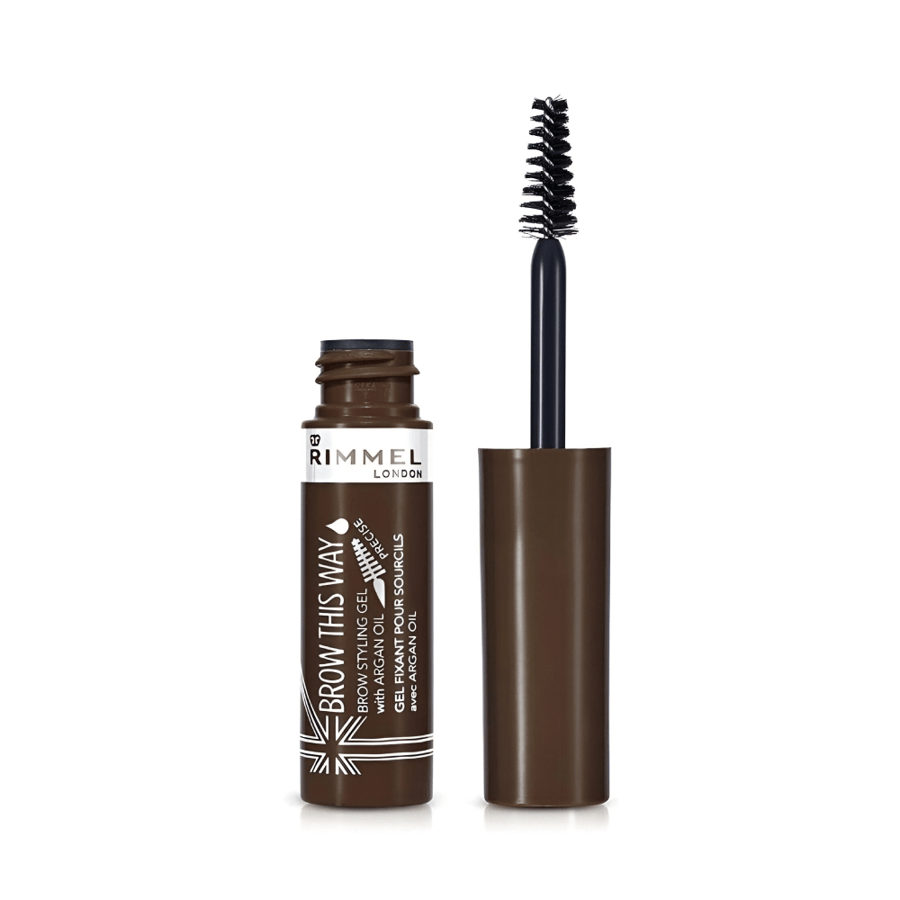 Brown dark eyebrow mascara with argan oil