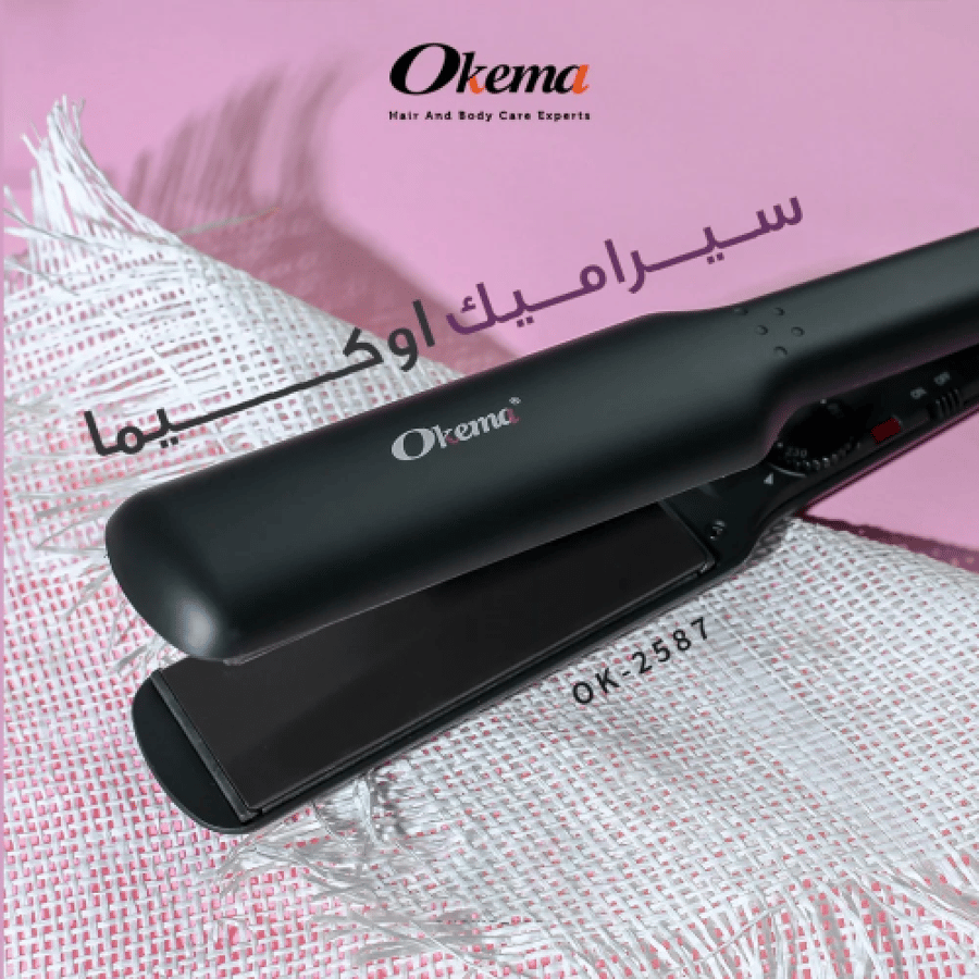 Hair straightening iron ceramic - OK2587 from Okima