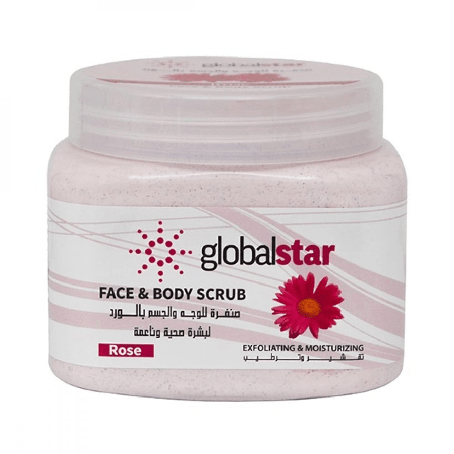 Global Star face and body scrub 500 ml with rose