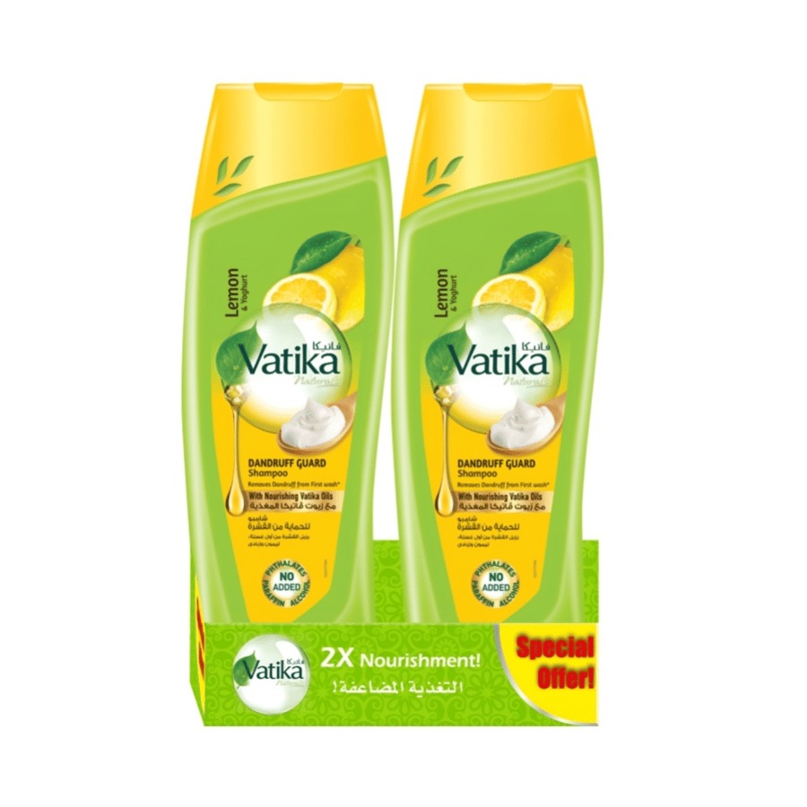 Vatica hair shampoo 350 ml protection from dandruff with lemon and yogurt double pack