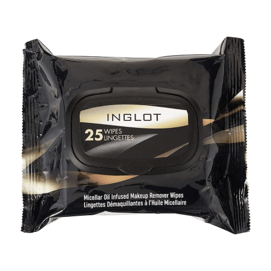Makeup remover wipes with micellar oil, 25 wipes - from Inglot