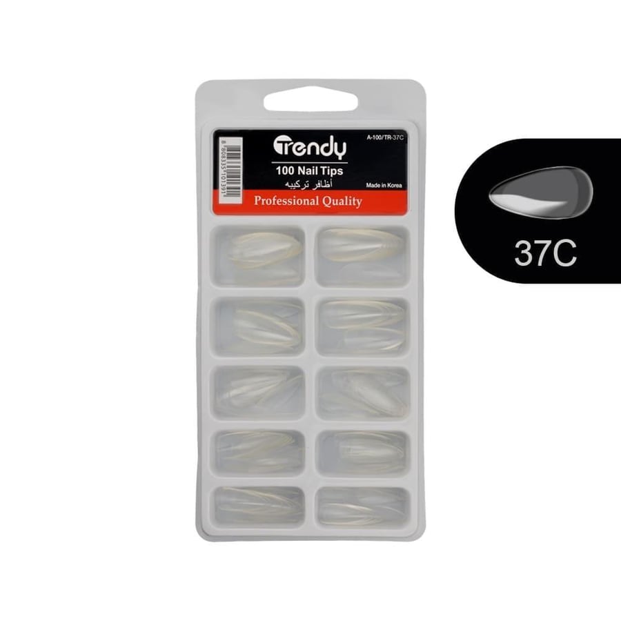 Trendy clear nail set 100 pieces - A100/TR-37C