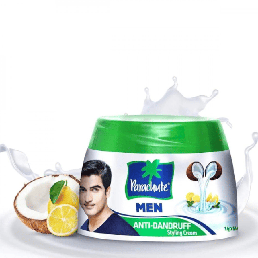 Hair cream parachute 140 ml men's against dandruff with coconut and lemon