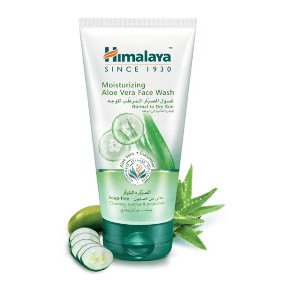 Himalaya cleanser 150ml gentle and moisturizing for face aloe vera cucumber