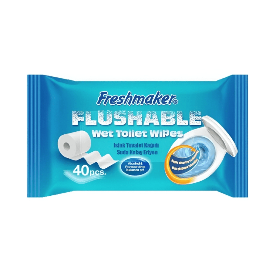 Fresh Maker 40 moist toilet tissue wipes biodegradable