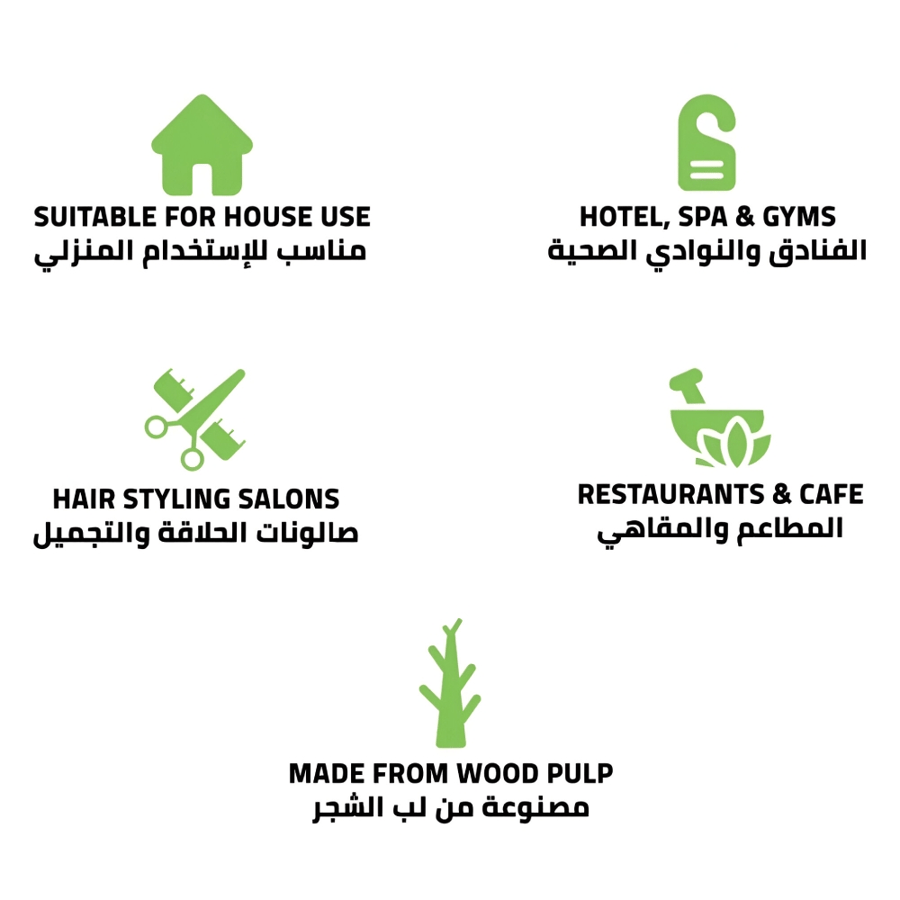 Global Star disposable towel 100 pieces for one-time use 40 × 70 cm, pack of 10
