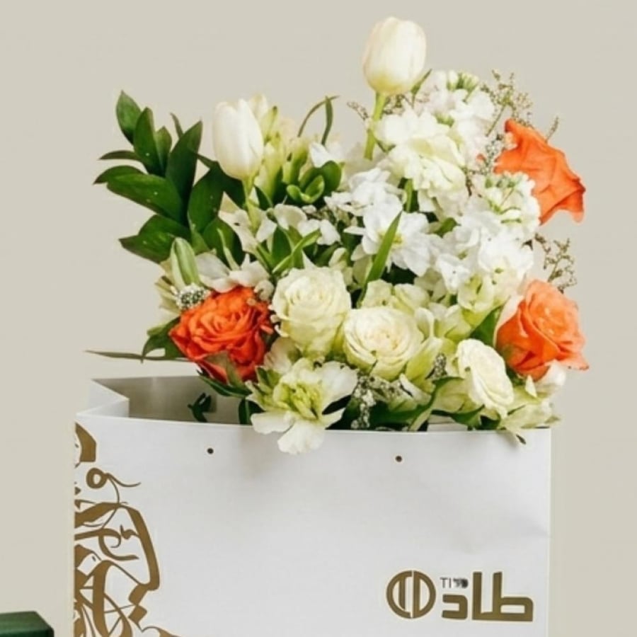 هدية طاد - تنسيق ورد ومسبحة