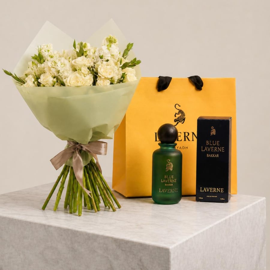 باقة مع عطر لافيرن