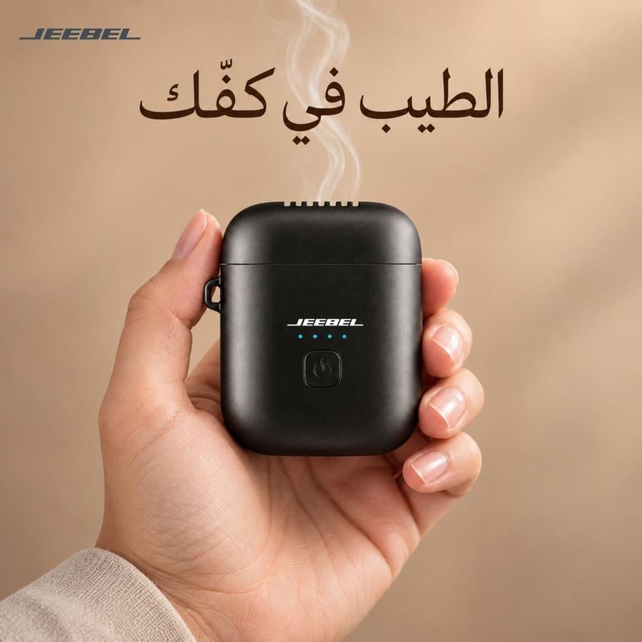 مبخرة إلكترونية من جيبل محمولة للعود والبخور - مبخرة ايربودز