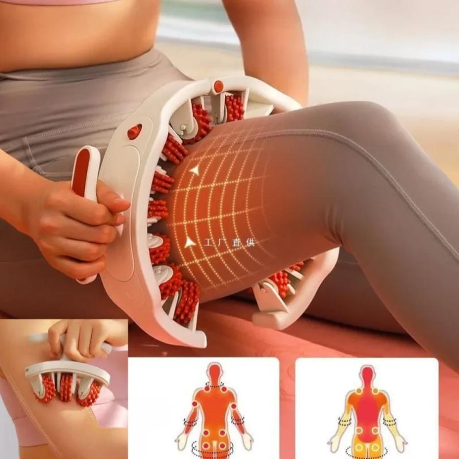 مدلك السيلوليت - تصميم بمقابض قابلة للفصل