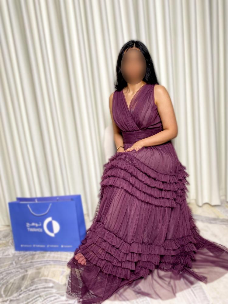 Tulle evening dress