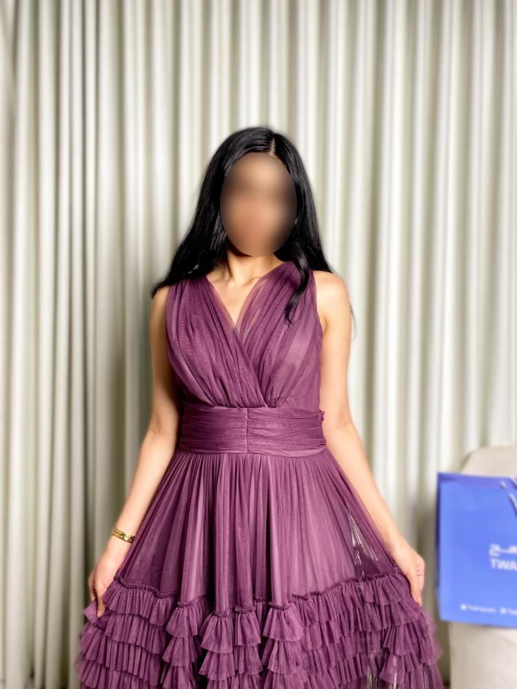 Tulle evening dress