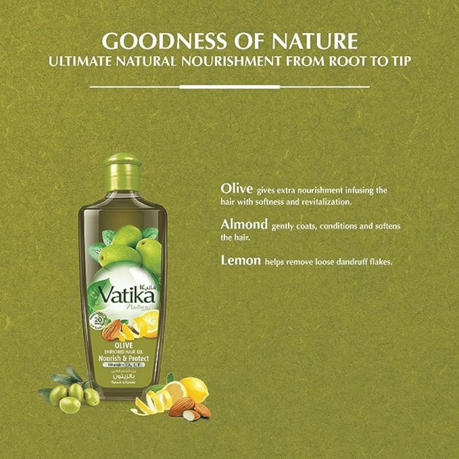 Vatica hair oil rich olive oil nourishment and protection - 200 ml