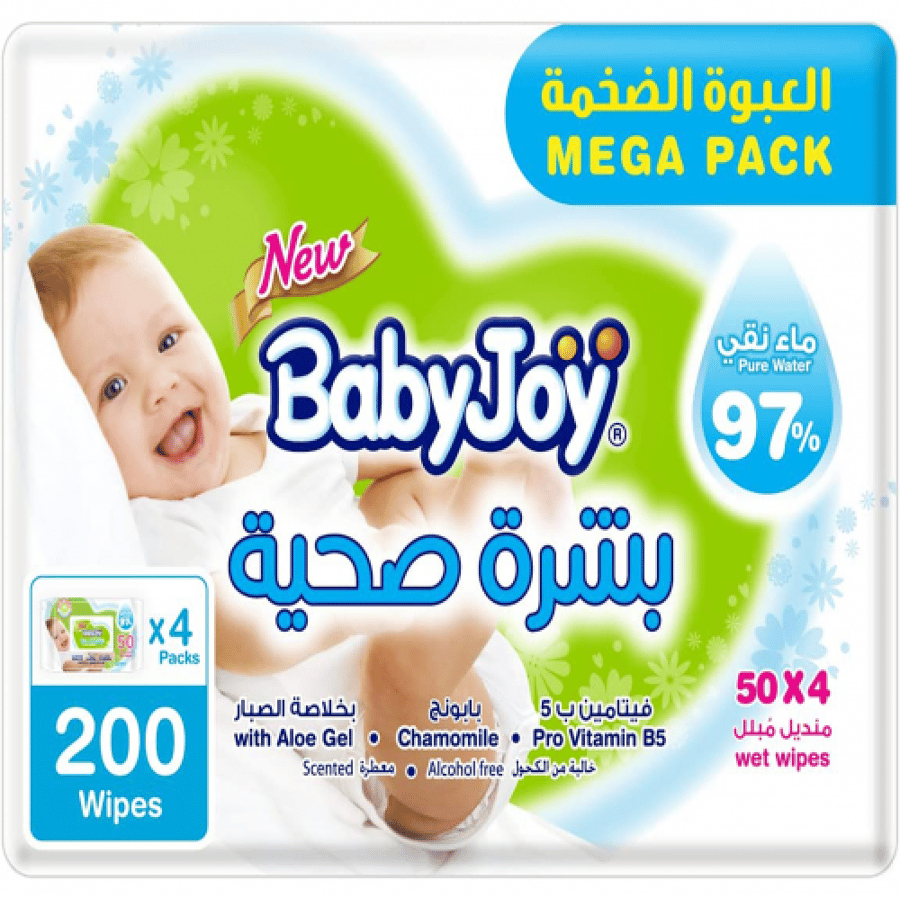 بيبي جوي مناديل مبلله للاطفال - 50*3 حبة