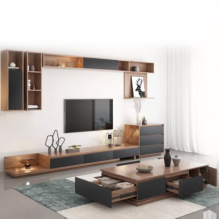 طقم طاولة تلفاز V0002