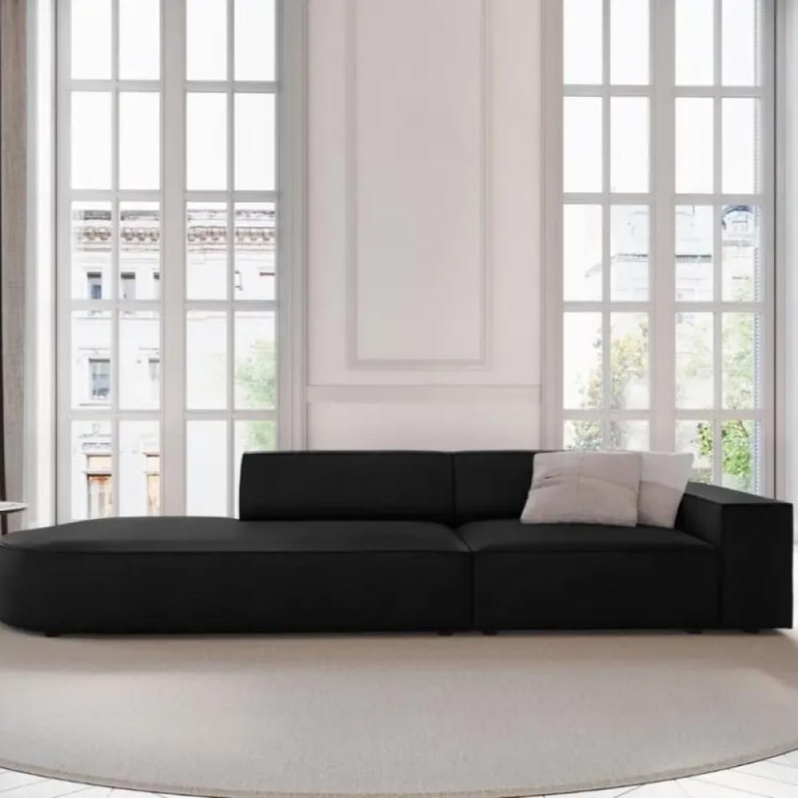 رويال | أريكة ثلاثية المقاعد بقماش مخمل - 280×80×85 سم