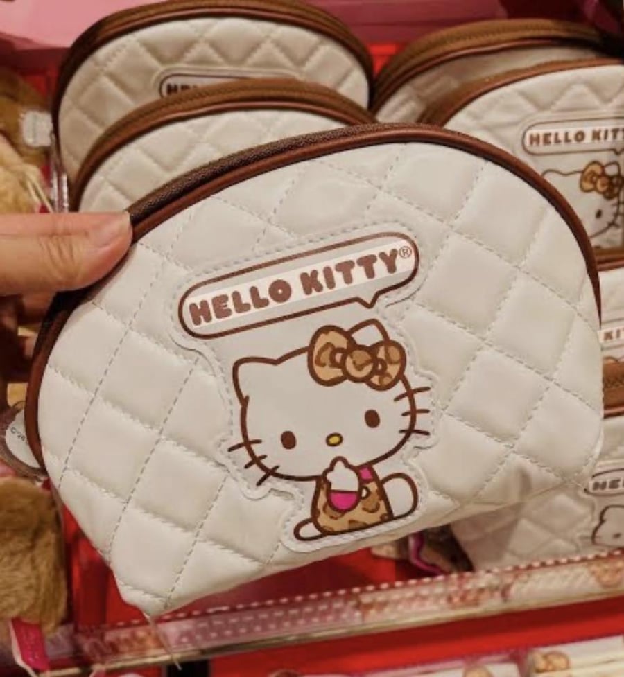 hello kitty leopard print shell-shaped مع مراءة هالوكيتي مجاناّ