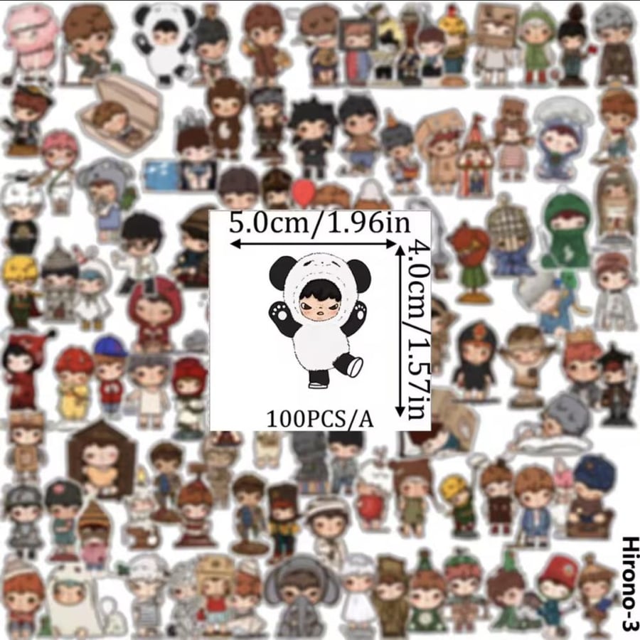 20 ملصقات لشخصية هيرونو / Hirono stickers