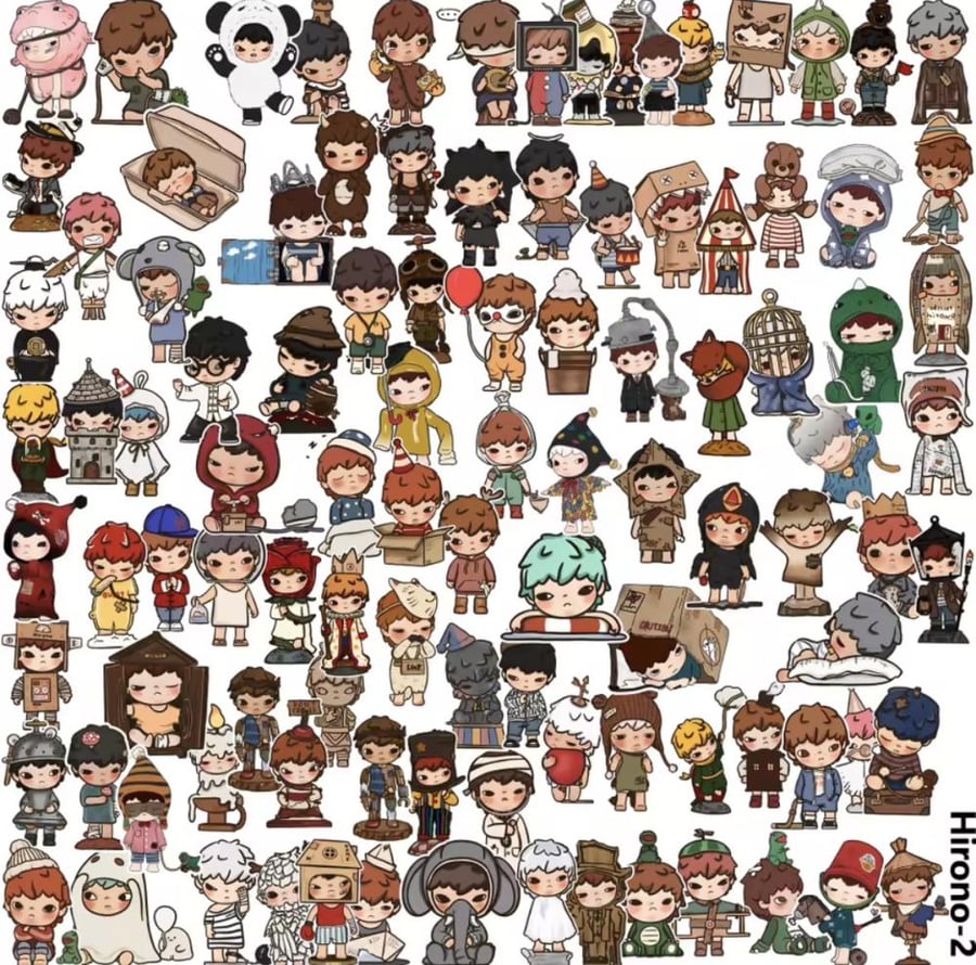 20 ملصقات لشخصية هيرونو / Hirono stickers