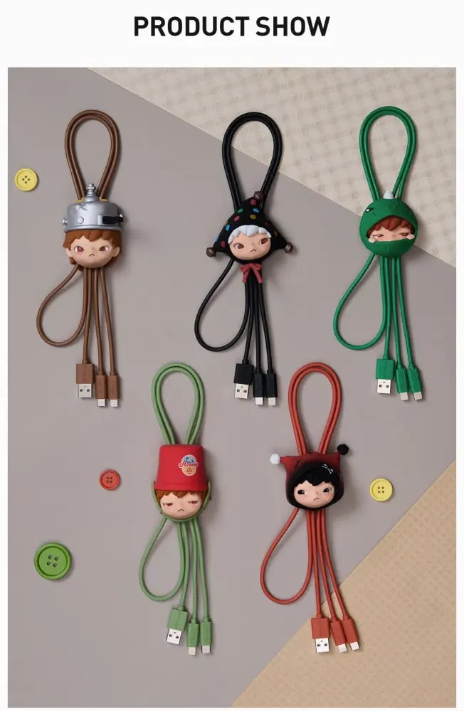 Hirono Echo 2 in 1 Cable Blind Box / هيرونو ايكو ٢ في ١ سلك شاحن
